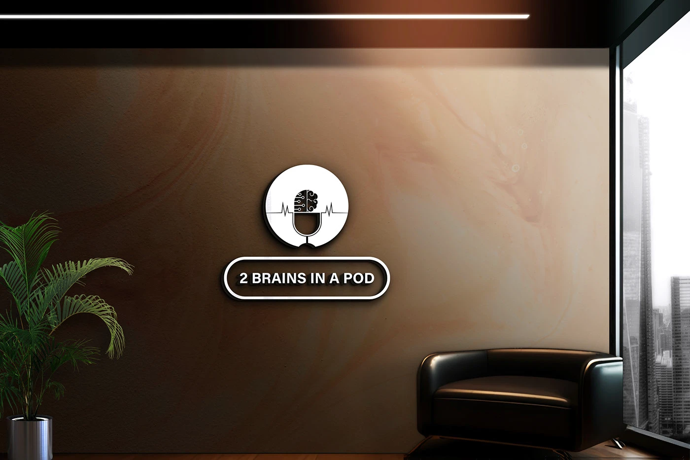 Creative 2 Brain Podcast Logo Design — project image