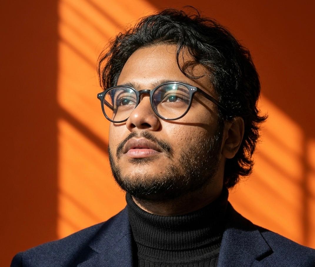 Portrait of Tanvir Ahamad, graphic and brand-identity designer